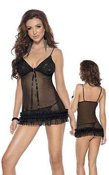 Koszulka Mini dress & string black